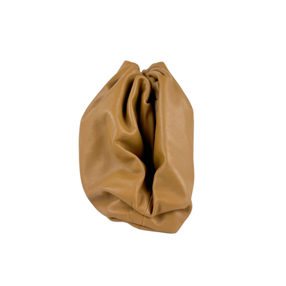 Bottega Veneta Tan Bag Leather The Pouch Camel Clutch